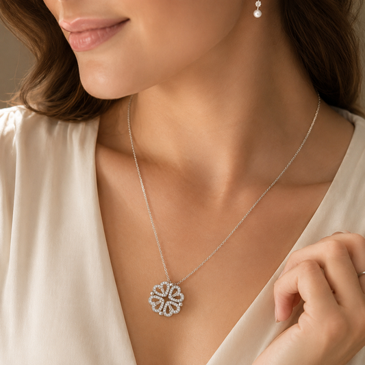 Necklace gift for her - Four-Leaf Clover Necklace