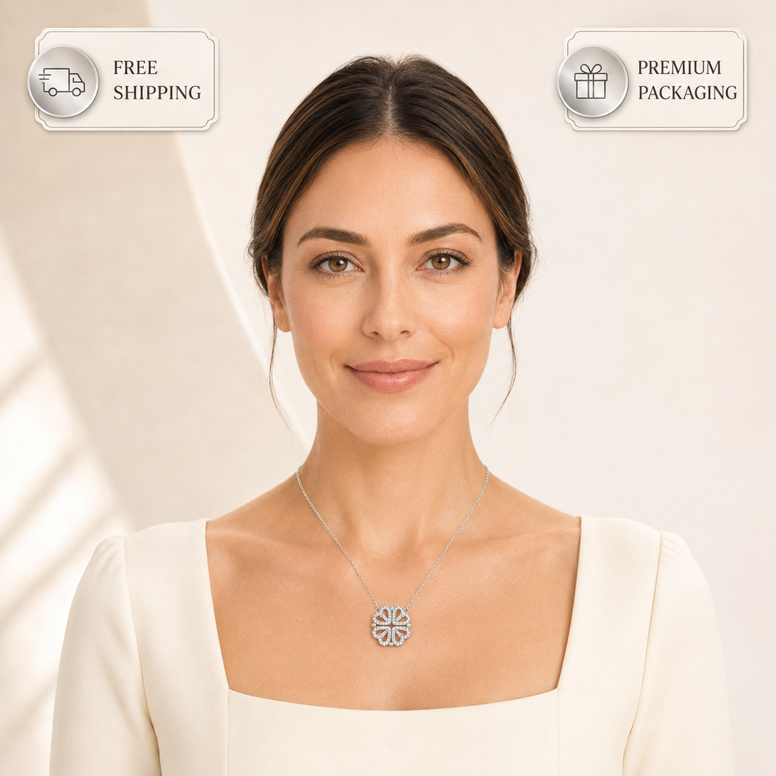 Four-Leaf Clover Necklace meaning - Lines & Co