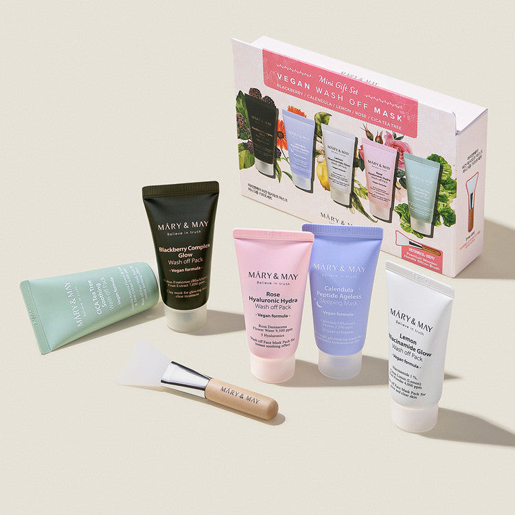 Mary&May Vegan Wash Off Mask Mini Gift Set