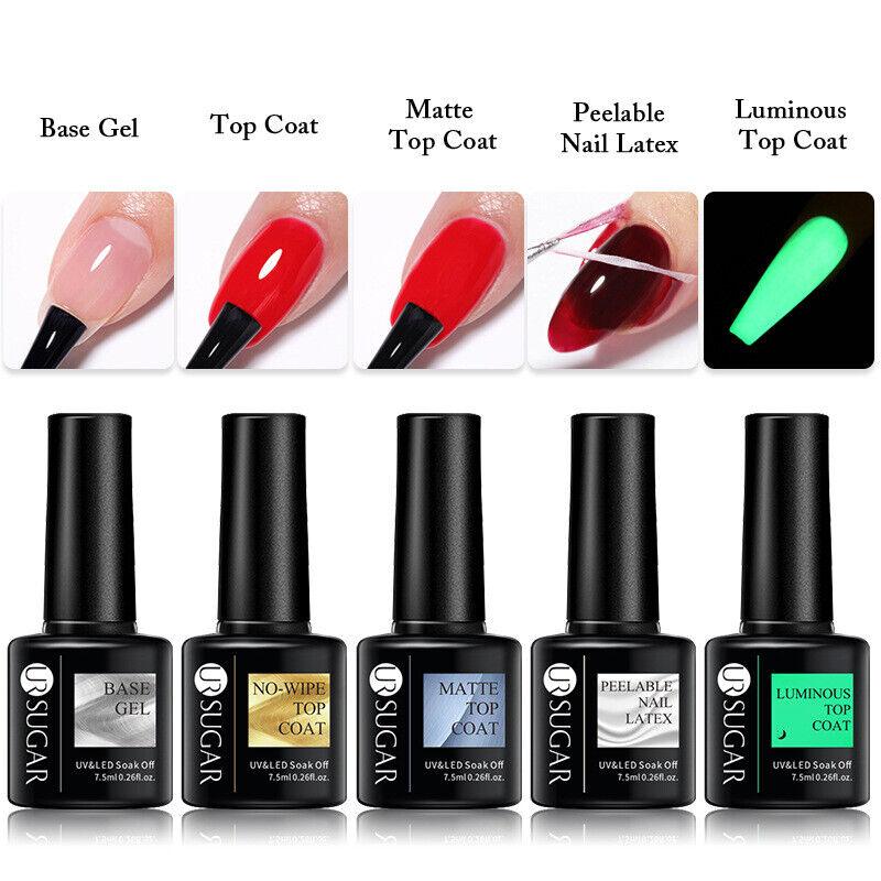 UR SUGAR 7.5ml Fluorescent Color UV Gel Nail Polish Semi Permanent UV LED Gel - Lines & Co