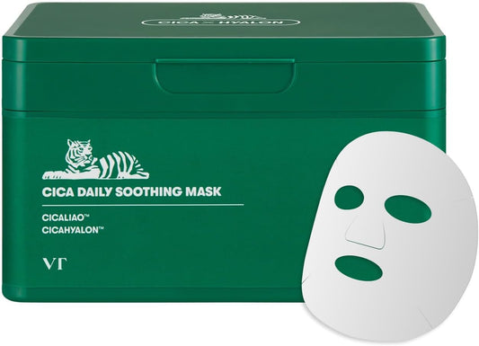 VT COSMETICS Daily Soothing Mask 30ea | Facial Sheet Mask for Moist & Hydrating
