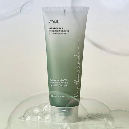 Anua  Heartleaf Succinic Moisture Cleansing Foam