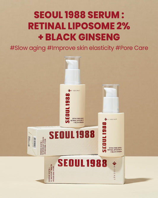 K-SECRET SEOUL 1988 Serum Retinal Liposome 2% + Black Ginseng 30ml