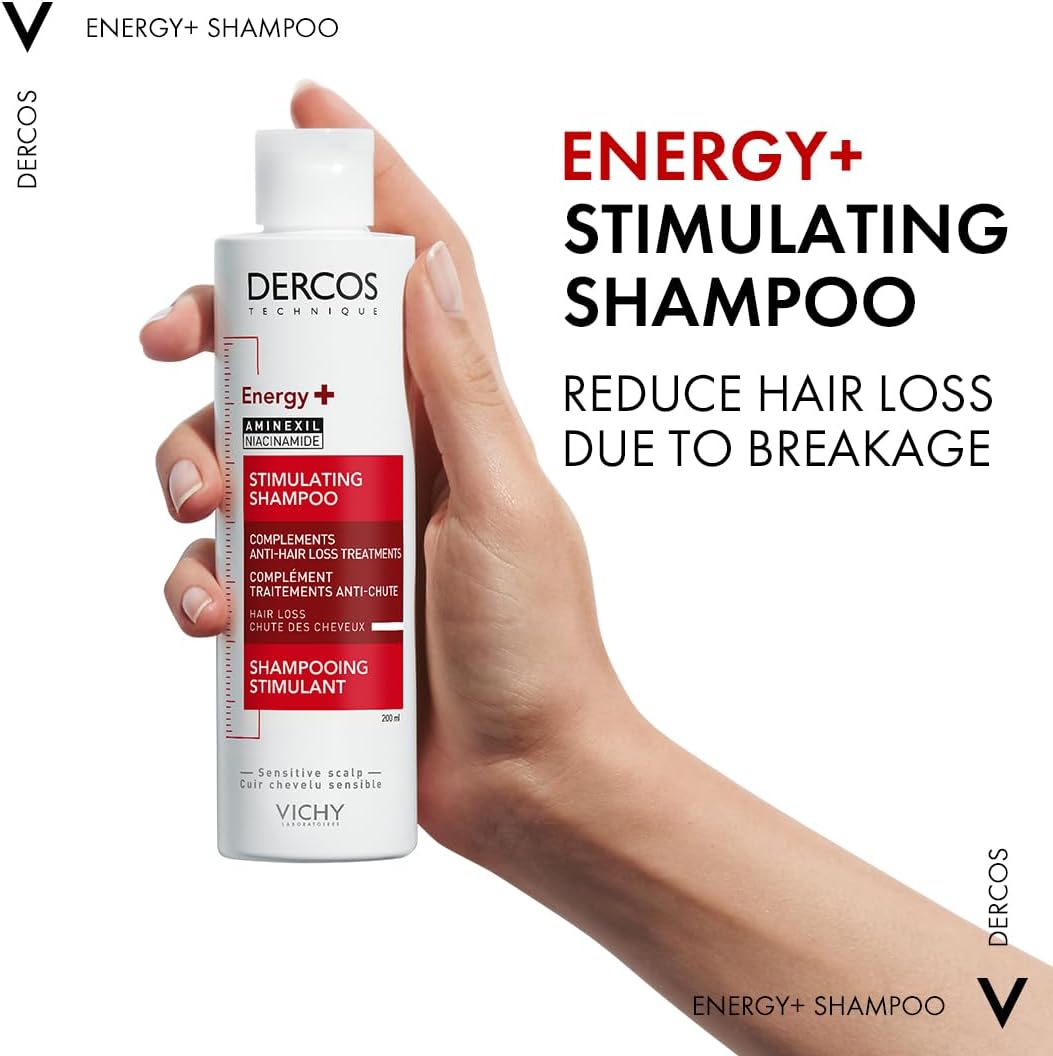 Vichy Dercos Energy+ Shampoo – 200ml | Strengthening & Revitalizing Formula