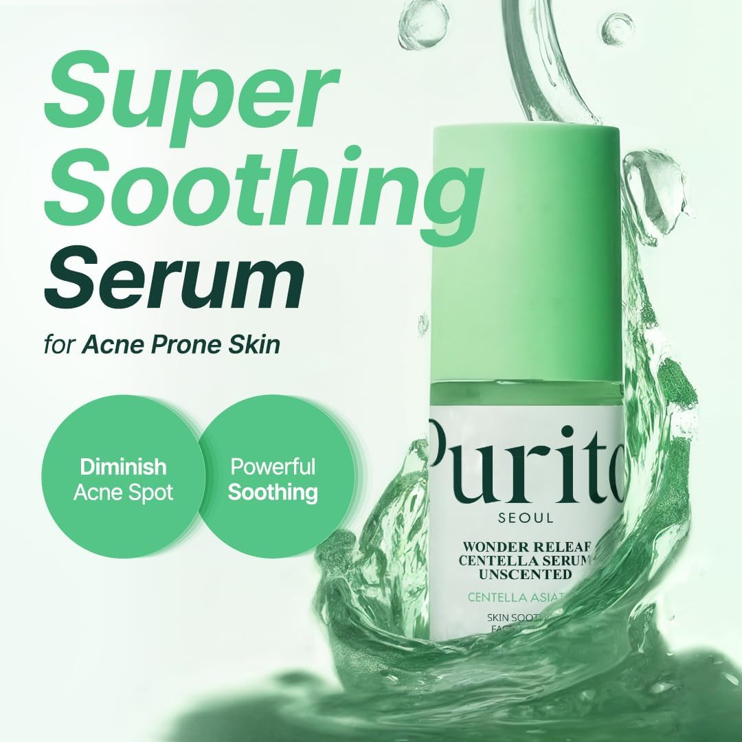 PURITO Centella Unscented Serum, Korean Centella 60ml 2fl.oz