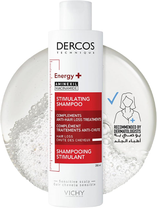 Vichy Dercos Energy+ Shampoo – 200ml | Strengthening & Revitalizing Formula
