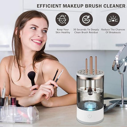 AUTOMATIC MAKEUP BRUSH CLEANER