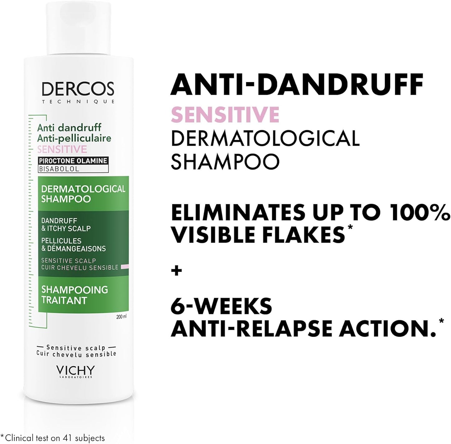 Vichy Dercos Anti Dandruff Shampoo for Sensitive Scalp 200ml