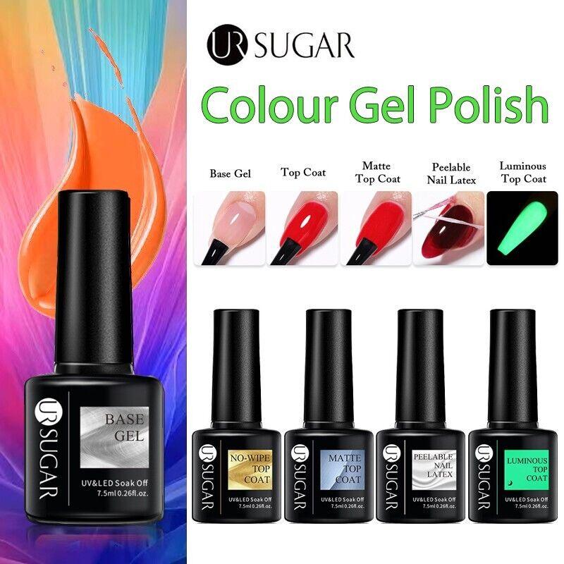 UR SUGAR 7.5ml Fluorescent Color UV Gel Nail Polish Semi Permanent UV LED Gel - Lines & Co