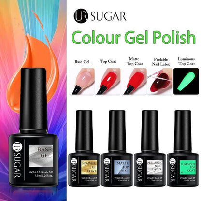 UR SUGAR 7.5ml Fluorescent Color UV Gel Nail Polish Semi Permanent UV LED Gel - Lines & Co