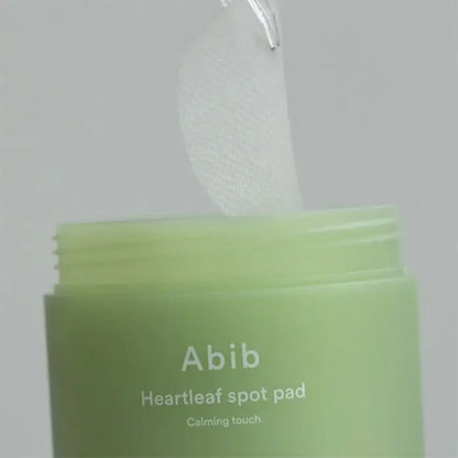 Abib Heartleaf Spot Pad Calming Touch 80 Pads I Toner Pad for Face, Refreshing Hydrating, Redness Relief