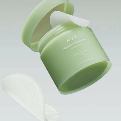 Abib Heartleaf Spot Pad Calming Touch 80 Pads I Toner Pad for Face, Refreshing Hydrating, Redness Relief