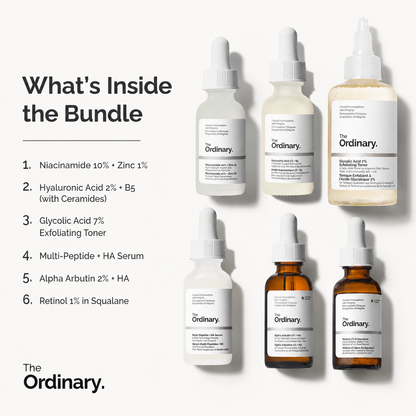 The Ordinary 6-Piece Daily Routine Skincare Bundle Set