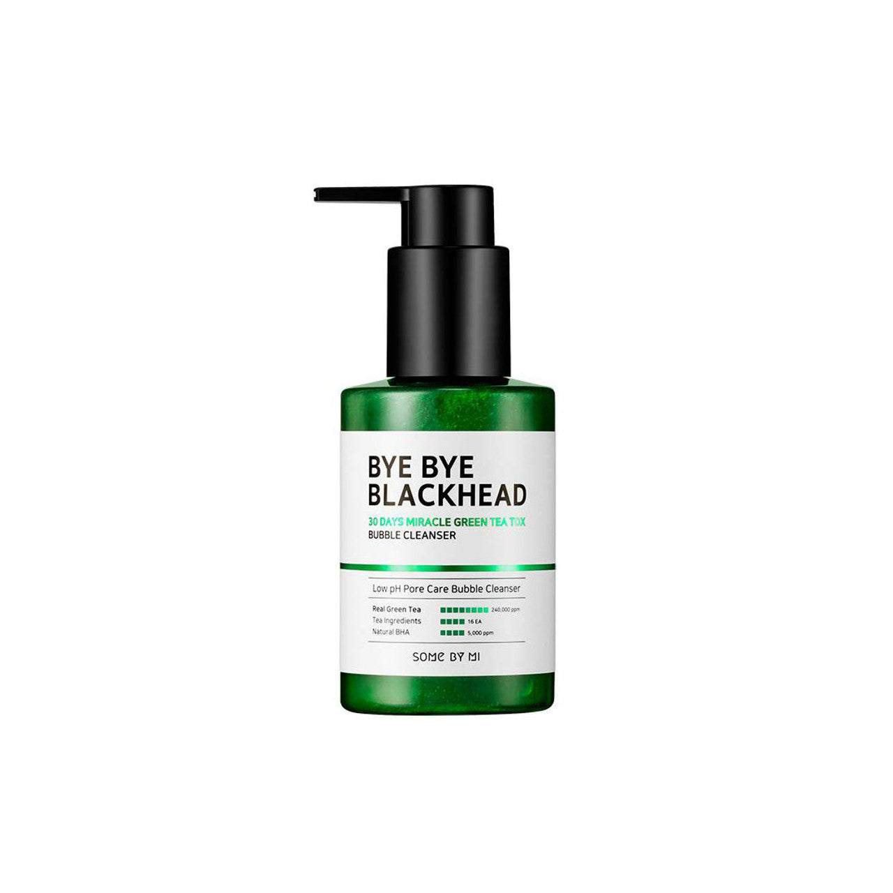 Some By Mi Bye Bye Blackhead 30 Days Miracle Green Tea Tox Bubble Cleanser 120g