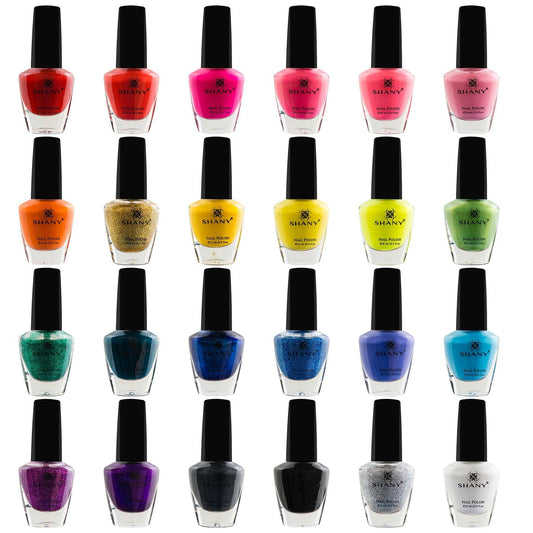 The Cosmopolitan Nail Polish set - Pack of 24 Colors - Premium Quality & Quick Dry - Lines & Co