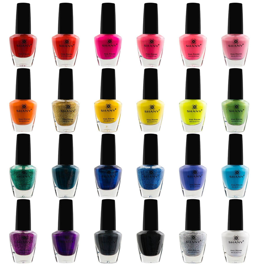 The Cosmopolitan Nail Polish set - Pack of 24 Colors - Premium Quality & Quick Dry - Lines & Co